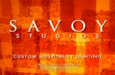 Savoy Studios Custom Hospitality Lighting