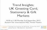 UK Greeting Card, Stationery and Gift Market Trends