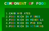 Components of food class iv