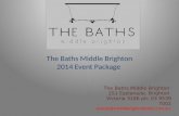 The Baths Middle Brighton's 2014 Event Package.Make Your Events Wonderful.