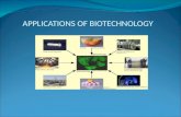Applications of biotechnology