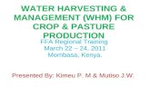 RHM for improved crop & pasture production
