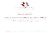 Wine consumption in Asia 2012