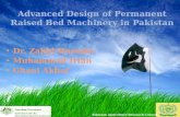 Advanced design of permanent raised bed machinery in Pakistan