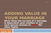 Adding Value in Your Marriage