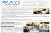 Rays Sept 2012 Newsletter from Brighton International School, Raipur