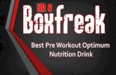 Best pre workout optimum nutrition drink
