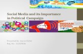 Research on Social media and its importance in political campaign ppt