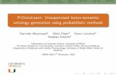 PrOntoLearn: Unsupervised Lexico-Semantic Ontology Generation using Probabilistic Methods