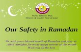 Safety in Ramadan presentation from Ministry of Interior