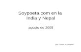 Soypoeta en India y Nepal