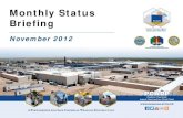 November 2012 BGCAPP Monthly Status Briefing