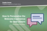 Donor Acquisition: How to Personalize and Automate the Experience for New Donors