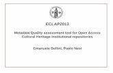 Metadata Quality assessment tool for Open Access