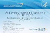 Delivery Notifications in Direct Background & Implementation Guidance