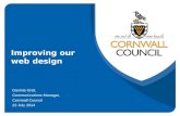 Cornwall Council: Improving our web design | Davinia Grist | July 2014