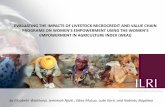 Evaluating the impacts of livestock microcredit and value chain programs on women's empowerment using the Women's Empowerment in Agriculture Index (WEAI)