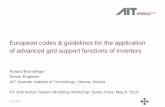 2014 PV Distribution System Modeling Workshop: European codes & guidelines for the application of advanced grid support functions of inverters: Roland Bruendlinger, AIT Austrian Institute