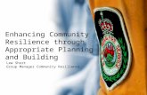 Enhancing Community Resilience through Appropriate Planning & Building