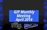 GIP Monthly Meeting April