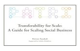 PATRI 03. Transferability for Scale: A Guide for Scaling Social Business