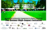 Deepening Community Engagement in Higher Education:  Bonner High-Impact Initiative