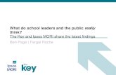 What do school leaders and the public really think