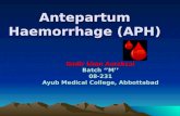 Antepartum haemorhage