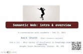 Semantic Web: introduction & overview
