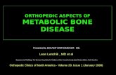 Orthopedic Aspects Of Metabolic Bone Disease By Xiu