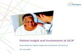Patient Insight and Involvement at UCLP - Fiona McKenzie