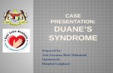 Case presentation 2 : Duane's Syndrome