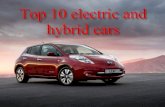 Top 10 electric and hybrid cars