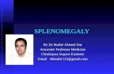 Causes of Splenomegaly By Dr Bashir Ahmed Dar Chinkipora Sopore Kashmir Associate Professor Medicine