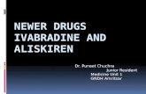 Newer drugs aliskerin and ivabradine