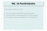 Obj. 26 Parallelograms