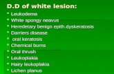 White& red lesions