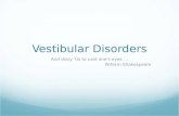 Vestibular Issues in PT