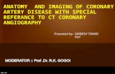 Anatomy  and imaging of coronary artery disease with