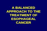 Balanced Approach To Esophageal Cancer