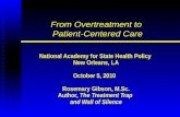 From Overtreatment to  Patient-Centered Care
