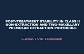 1.445: Posttreatment stability in Class II nonextraction and two-maxillary premolar extraction protocols