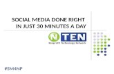 Social Media Done Right in 30 Minutes