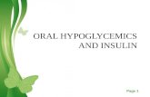 Oral hypoglycemics