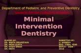 Minimal intervention dentistry
