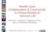 Health Care Collaboration & Community in Virtual Worlds & Second Life