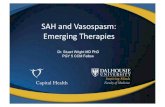 Subarachnoid hemorrhage and Vasospasm