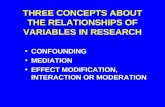 Concepts of three variables