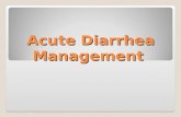 Diarrhoea management