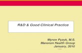 R&D and Good Clinical Practice (GCP) 011910